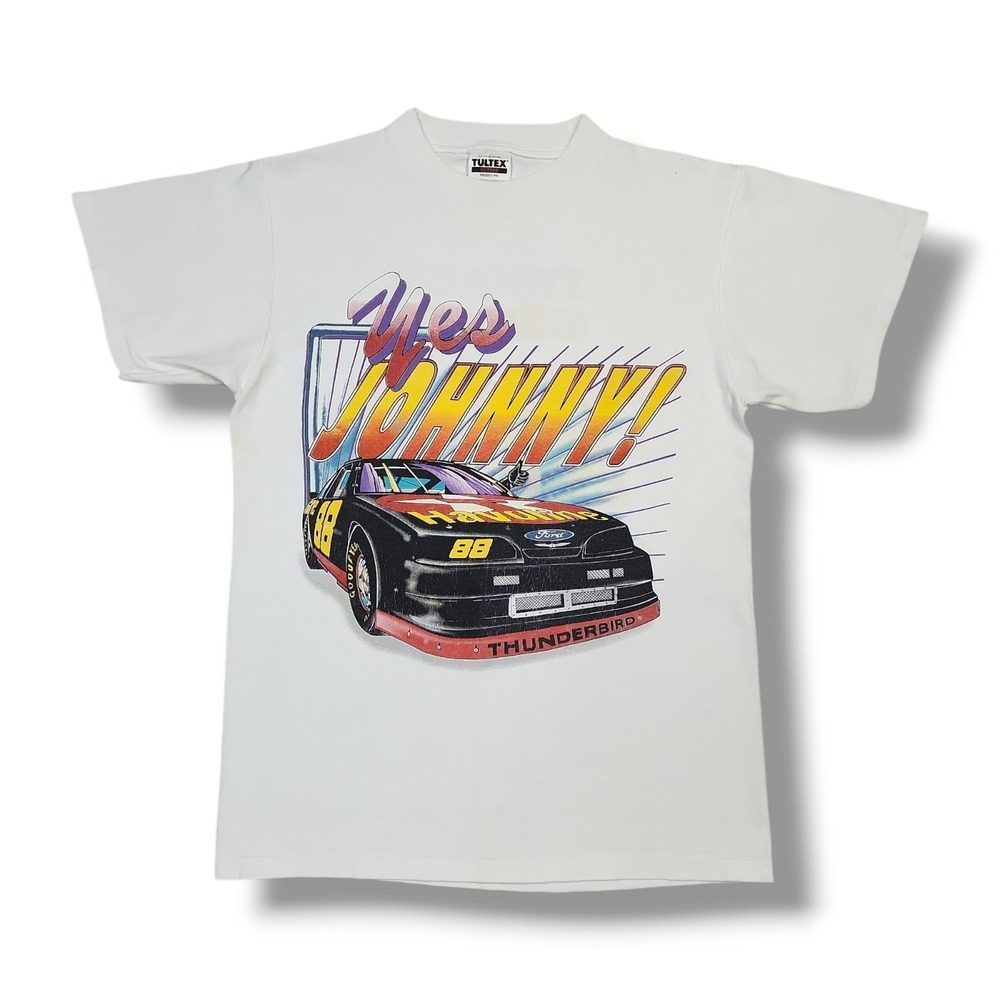 VTG NASCAR Ernie Irvan Texaco Havoline Rocket Man Returns White T-Shirt Men's M